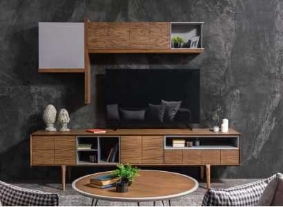 Moderner Holz TV-Ständer Luxus RTV Wohnzimmer Kommode Konsole Sideboard